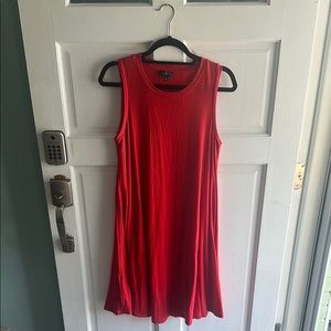 The Limited Red Sleeveless Midi Dress Relaxed Fit